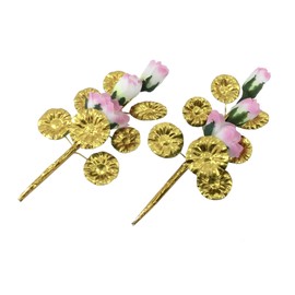 Yamaichi Shoten B-495 Bon Ornament, Mini Bon Flower, 2 Pieces, Approx. 7.9 inches (20 cm)