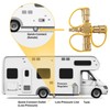 Roastove 1/4" RV Propane Quick Connect Y Splitter Adapter, 3