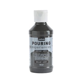 Pébéo 524621 Pouring Experiences Art Grey 118 ml Acrylic Paint for Casting, Ready to Use and Pre-Mixed, Ideal for Fluid Art, Acrylic, Grey, 118 ml, 118 ml