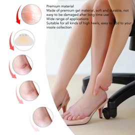 10 Almohadillas para Ampollas, Vendajes para Ampollas, Parches de Ampollas de Gel Adhesivos Ligeros y Finos Multiusos para Prevención de Ampollas en el Talón, Protección de los