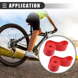 Motoforti Universal Bike Wheel Strip Rim Tape Liner Inner Tube Band, 12", 2Pcs