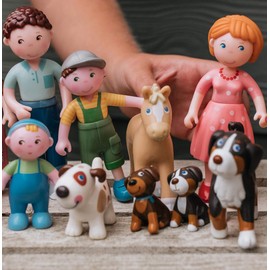 HABA Little Friends Dad Michael - 4.5" Bendy Doll Figure