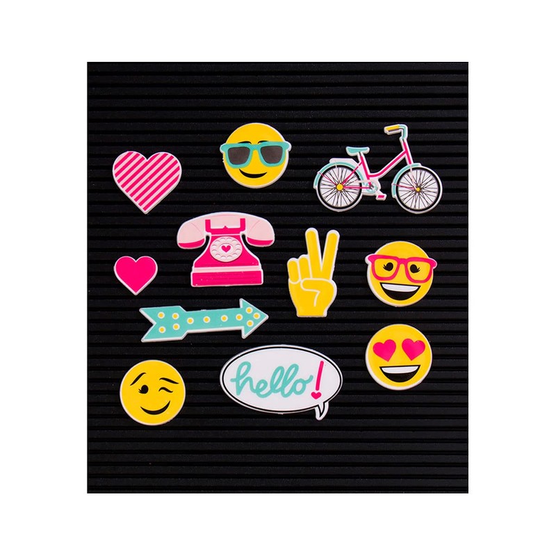 DCWVE Die Cuts with A View Icon Pack Letterboard-Happy (11