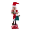 Kurt Adler 15-Inch Santa Nutcracker Countdown Calendar with Gift Sack