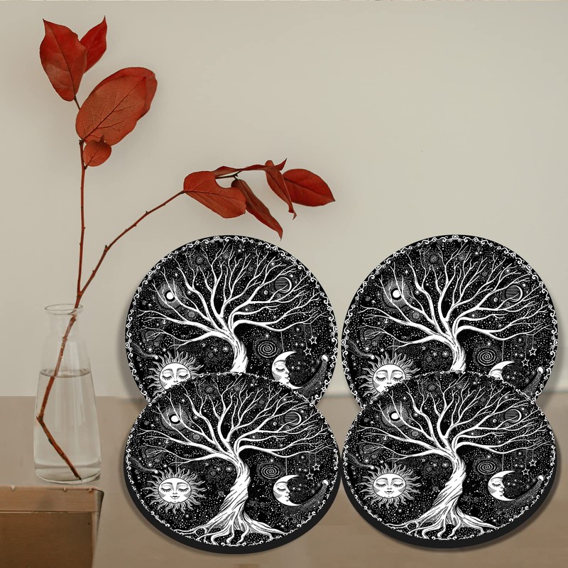 Aihonmin Tree of Life Stove Burner Covers, Gas Covers Set