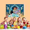 RZDQZY Princess Jasmine Photo Backdrop - Pink Fabric, Medium/Large Size,