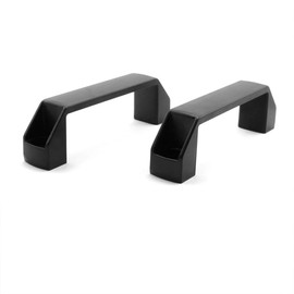 PZRT 2-Pack Black Aluminium Alloy Handle Rectangular Industrial Pull Handle for 20 Series Aluminum Extrusion Profile Accessories 90mm