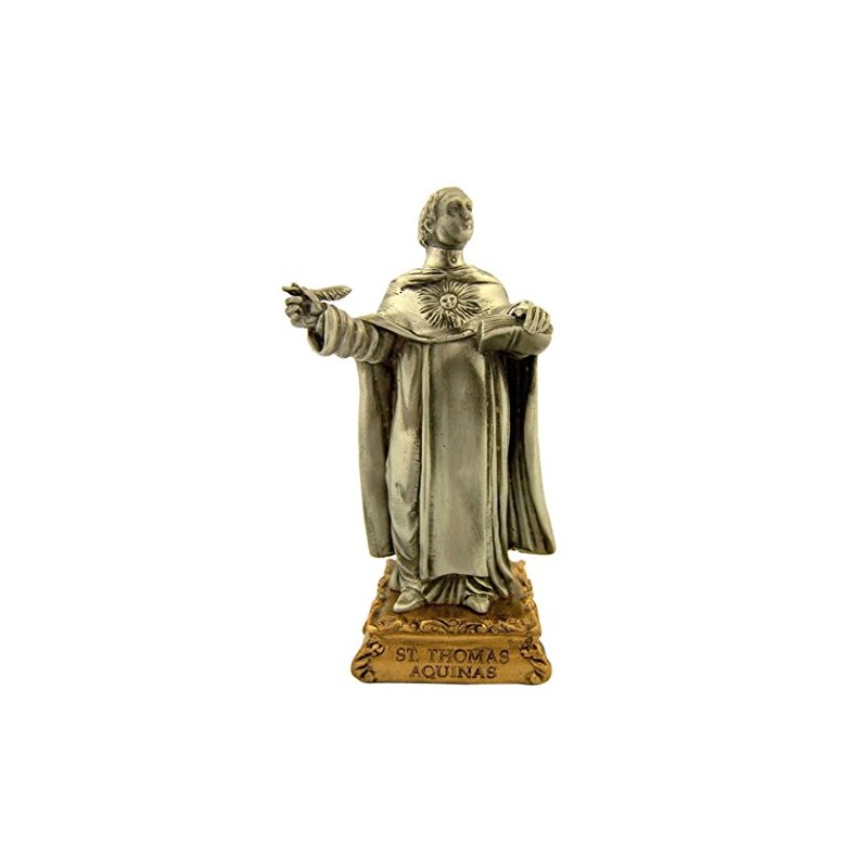 The Michelangelo Liturgical Sculpture Collection Pewter Saint St Thomas Aquinas