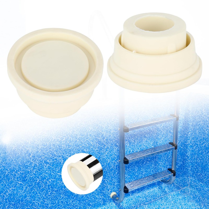 Tissting Pack of 2 Pool Ladder Rubber Buffers, 39 mm