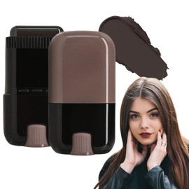 Portátil Hair Dye Comb, Peine de Tinte para Cabello, Cubre Canas, Retocador de Canas para Mujer, Retocador de Raices, Retoque de y Decolorante para Cabello (Negro-marrón, 20g)