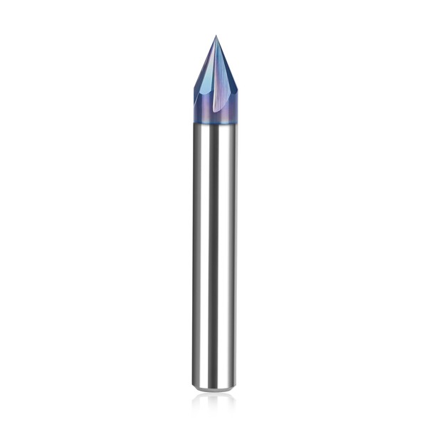 SpeTool 45 Degree V Bit 1/4 Inch Shank, 4-Flute TAC