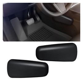 LAINLOY 2PCS Car Door Armrest Pads, Soft Memory Foam Car Knee Leg Elbow Cushion, Leather Car Arm Rest Pillow for Comfort Support, Universal Car Interior Accessories for Most Vehicles (Black)