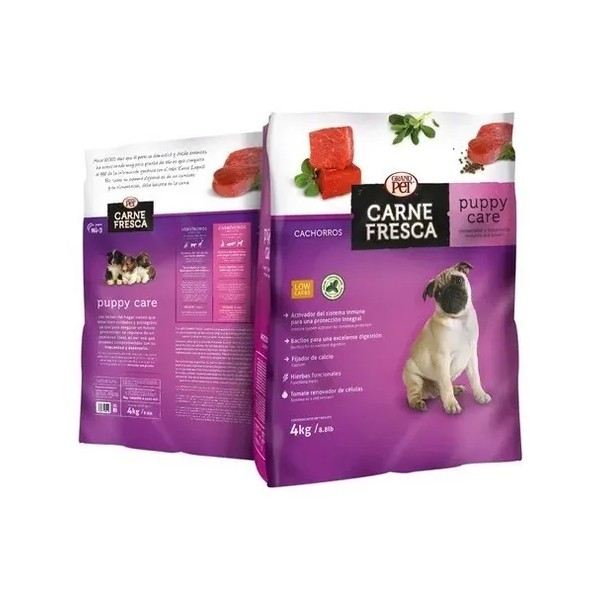 Alimento Para Perro Carne Fresca Puppy Care 4 Kg Cachorros