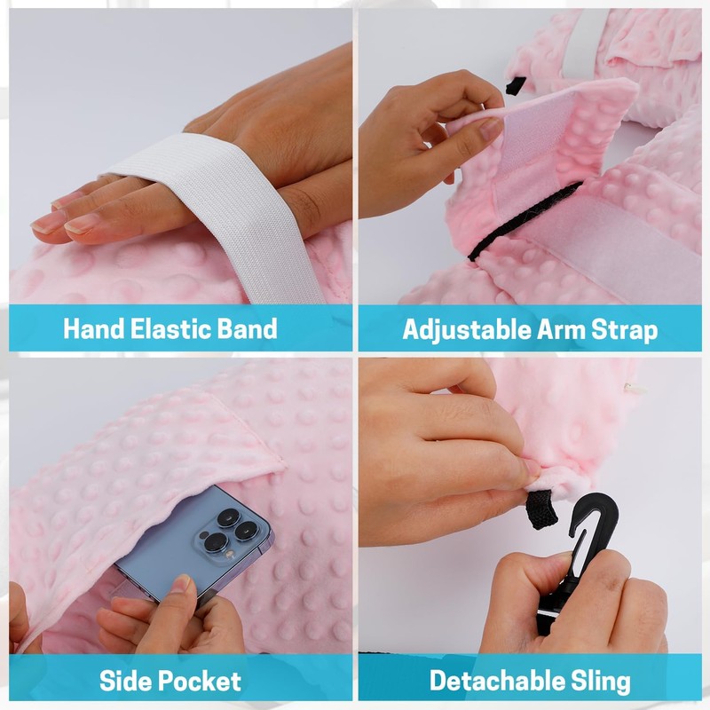 SWISSELITE Shoulder Surgery Pillow with Pocket, Rotator Cuff Pillow for