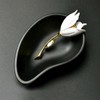 Inateannal Tulip Flower Enamel Brooch Pin Elegant Magnolia Lapel Pin