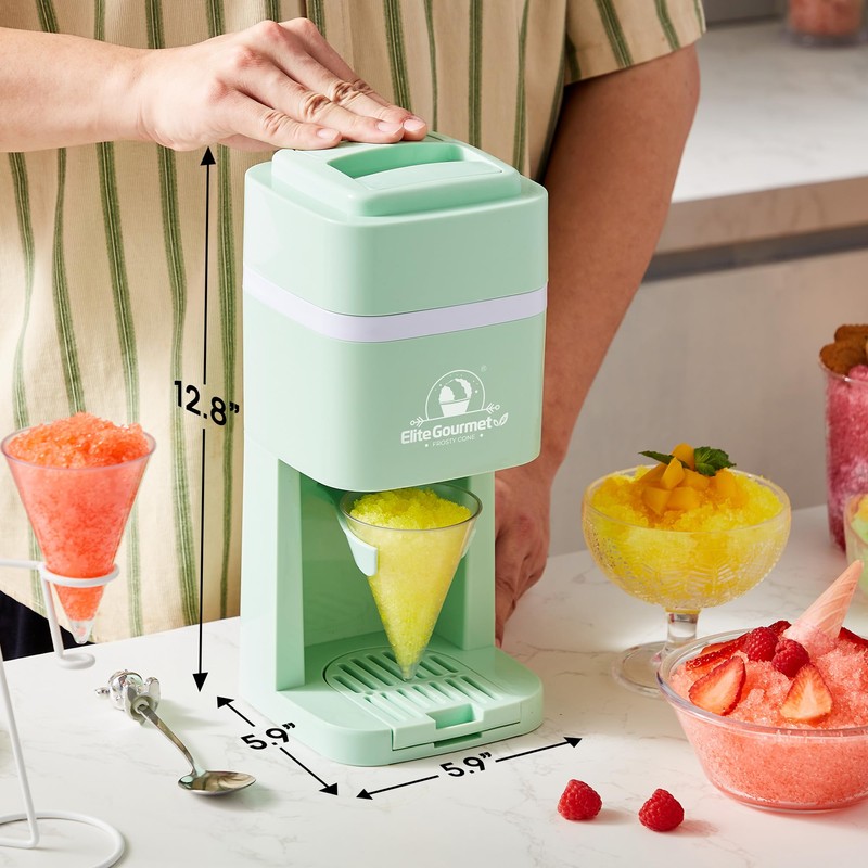 Elite Gourmet Snow Cone & Shaved Ice Maker, ESI2215M, Refreshing