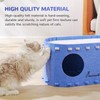 Hervimo Cat Beds for Indoor Cats, 2 in 1 Large