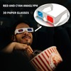 Castaic Red and cyan anaglyph 3D paper glasses with a