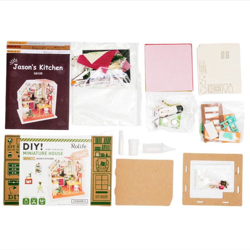 Dokurundo ® Robotime DIY Miniature House DG Series (Kitchen Product)