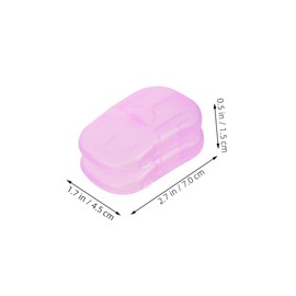 Totority 15 Boxes Portable Travel Soap Sheets Lightweight Soap Flakes for Easy Hand Washing Durable and Safe for Camping and Outdoor Adventures Per Box Purple Color