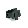 Holiday Lighting Outlet Female Green Slip Plug, Zip Plug, Vampire