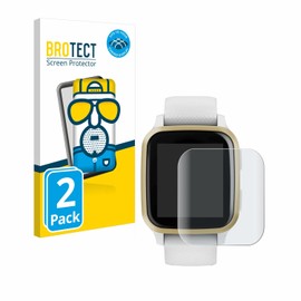 BROTECT Full Cover Protective Film Matt for Garmin Venu Sq (Pack of 2) - Full Screen Screen Protector Film, 3D Curved, Anti-Reflective