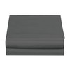 Luxury Twin Flat Sheet Brushed Microfiber, Gray