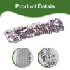 2PCS Elastic Sparkly Headband 5cm Wide Sliver Sequin Headbands For
