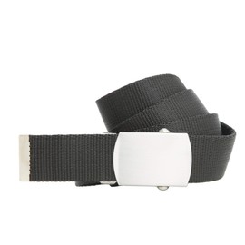 Shenky Fabric Belt | 3 cm Width | 80 cm to 130 cm | Fabric Belt with Belt Buckle | Men's Belt | Canvas | Women's | Buckle | Women's Belt | Belt | Combinable | Textile Belt Slim, black
