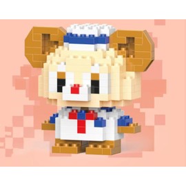 ASEANAO 3D Mini Building Blocks, Micro BlocksToy Gift,Easter/Birthday/Christmas (Dada Bear 181 pcs)