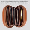 Camera Filter Pouch, PU Leather 5 Layers Lens Filter Case