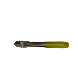 Thompson Cooper Ltd - Utility Tong Stainless Steel 12in Yellow Heavy Duty Kitchen Tong