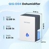 Dehumidifiers for Home, 95 OZ Water Tank Dehumidifier with Drain