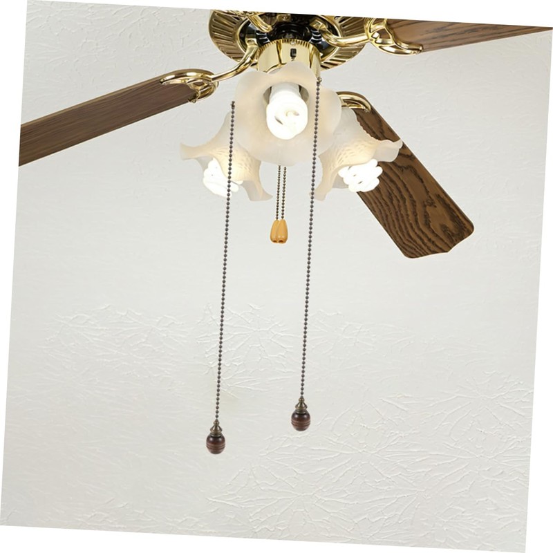 KICHOUSE Vintage Ceiling Fan Chain Pulls Pack Beaded Pull Chain