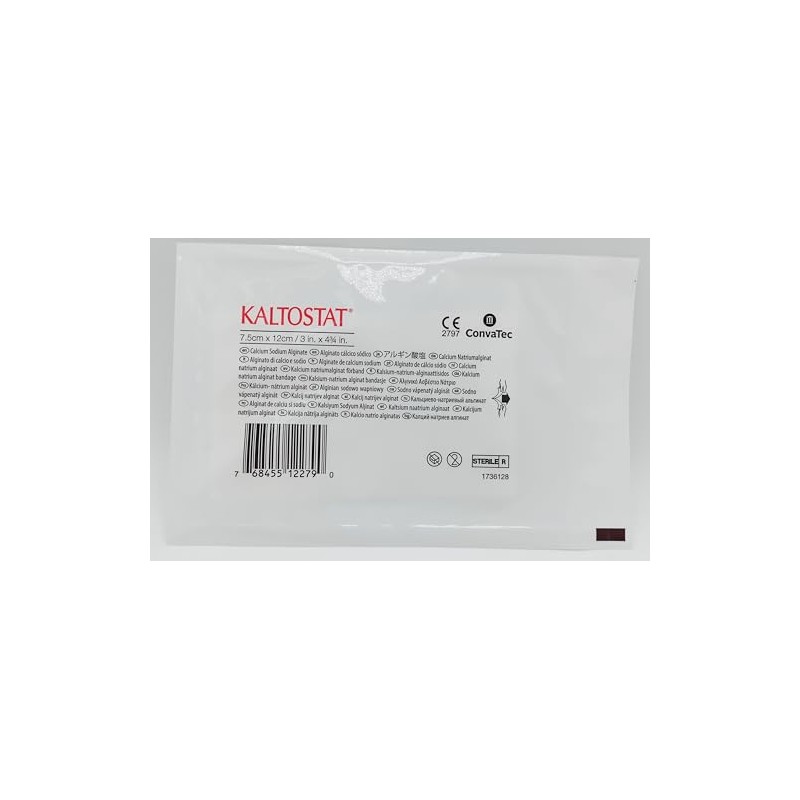 Alginate Dressing – Soft Fibre Pad for Moisture Absorption (7.5x12,