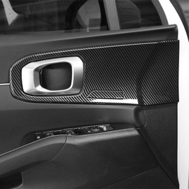 Style ABS Car Interior Door Panel Cover Inner Door Protective Cover Trim Set Compatible with Kia Sorento 2021-2025 MQ4 Accessories (Carbon Fiber Pattern)