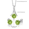 Gem Stone King 925 Sterling Silver Green Peridot Pendant and