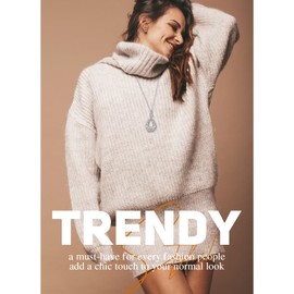 Ladytree Long Chain Necklace for Women Teardrop 925 Sterling Silver Pendant Cubic Zirconia Trendy Fashion Boho Jewelry