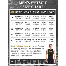 Owntop Men's Wetsuit Top, 3 mm Thermal Sleeveless Neoprene Vest, Wetsuit Jacket, Warm, Comfortable, Surfing, Snorkelling, Swimming, Diving, Men, Black, XXL