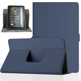 Pudazvi Universal 7.5-9.0 inch Tablet Case,360 Degree Rotatable Kickstand Multiple Viewing Stand Case Cover for 7.9" 8.0" 8.4" 8.9" inch and All 7.5-9.0 Inch Touchscreen Tablet,Dark Blue