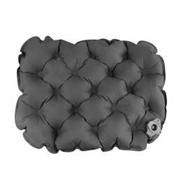 ieron Inflatable Outdoor Cushion - Lightweight Foldable Seat Cushion, Fart Cushion, Chair Cushion for Camping, Picnic and Outdoor Activities, TPU Waterproof, Grey
