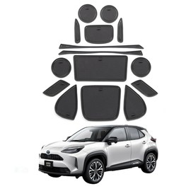 fieldlabo Yaris Cloth Accessories, Rubber Mat, Pocket Mat, Anti-Slip, Scratch-Resistant, For YARIS CROSS (Black)