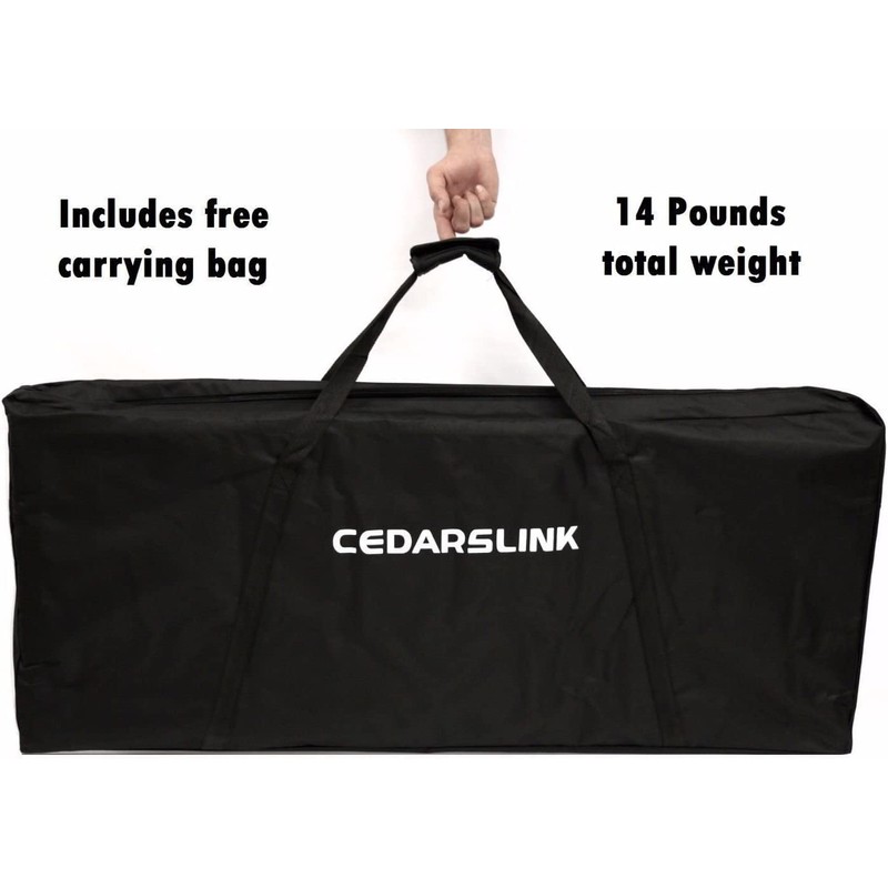 CedarsLink DJ Event Facade White/Black Scrim Metal Frame Booth +