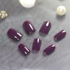 Medium Square Fake Nails Purple Press on False Nails Artificial