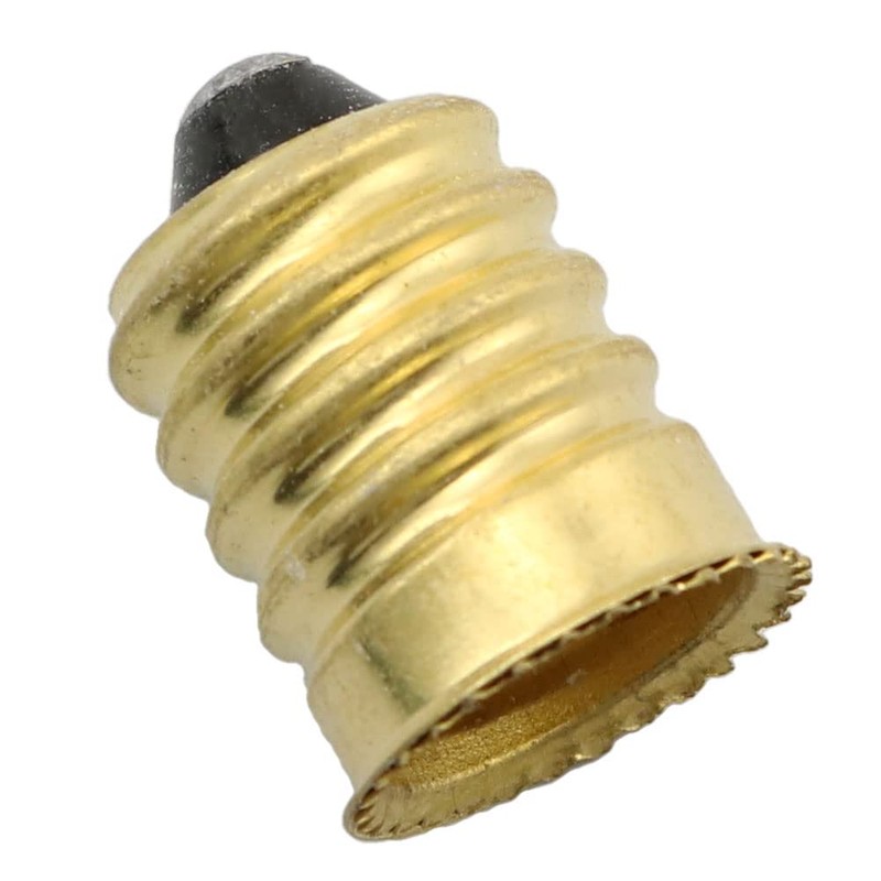 SQXBK Adaptador E14 a E12, 8 unidades, dorado, cobre, eficiente