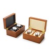 Oirlv Wooden Watch Case Double Watch Organiser Box for Birthday