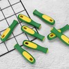 M METERXITY 3-Pack Rubber File Handle, 4.45 Inch Ergonomics Medium
