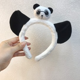Kemelo Lovely Plush Headband Animal Panda Ears Headgear Furry Headband Cute Headdress Anime Costume Cosplay Accessories, Headbands Men, A