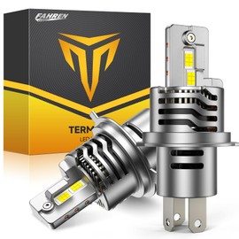 FAHREN H4/9003 Bulbs,90,000LM(1,200%) 12X Brighter 6500K Cool White, 1:1 Mini Size Plug and Play Upgraded HB2 light fog bulb, pack of 2