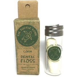 The Turtle Tribe Corn Floss in Glass Jar Mint 30m